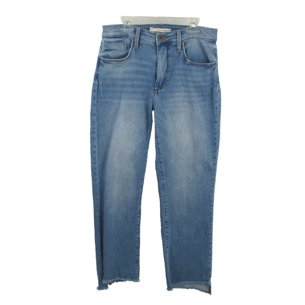 WHETHERLY Daniel High Rise Slim Kick Flare Jeans Blue Denim 28/6 W021PA1